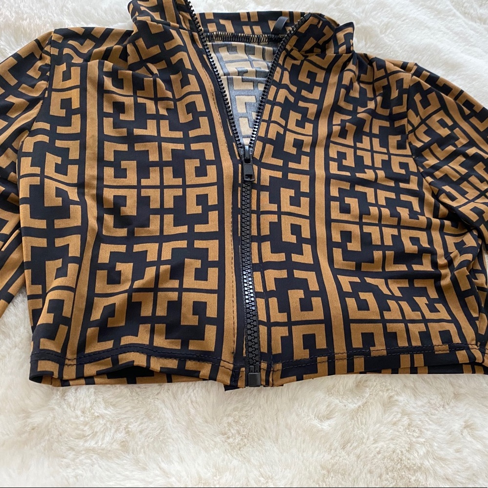 Fashion Nova Bikini Top Long Sleeve
